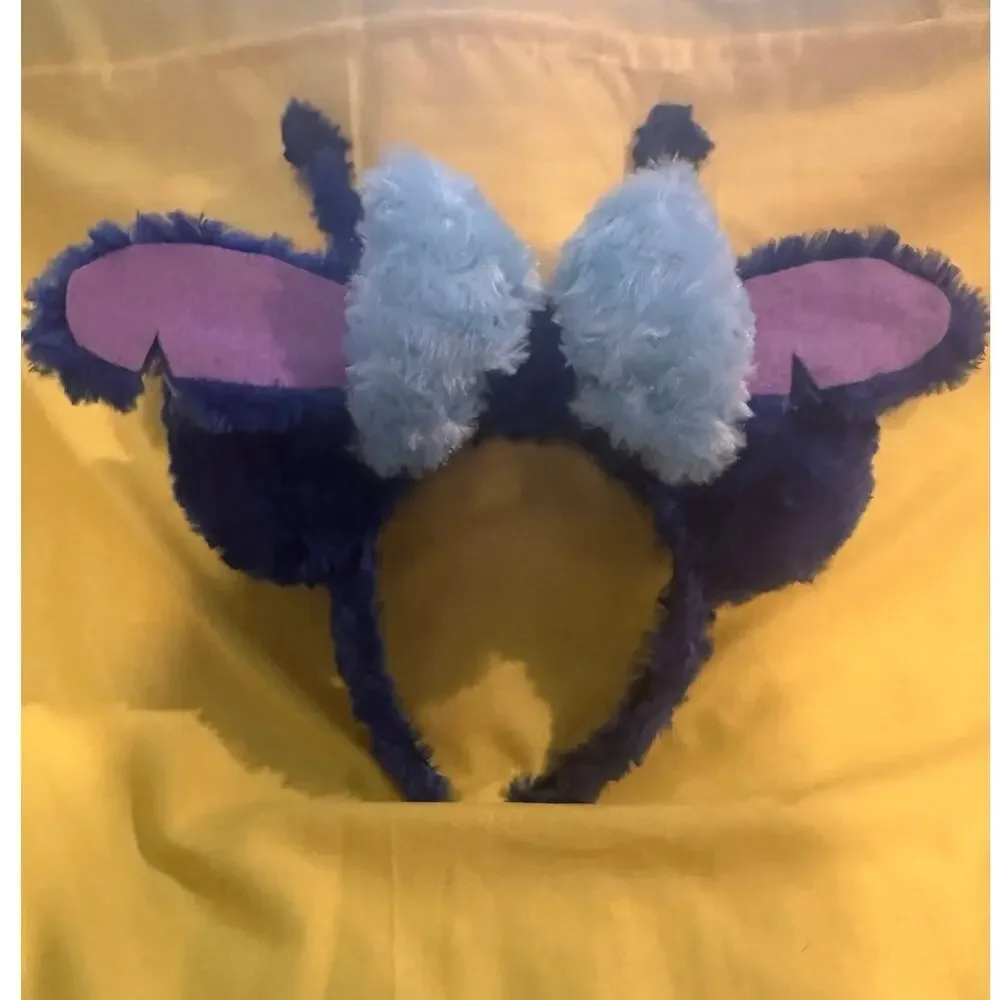 NWOT Handmade Disney Stitch Experiment 626 Light Up Fuzzy Ears Headband